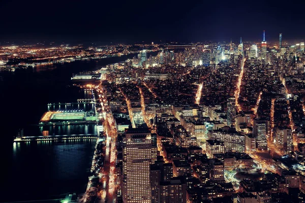 New York City v noci — Stock fotografie