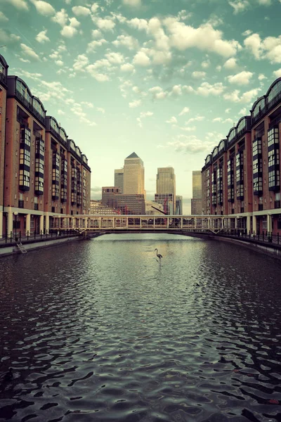 Distrito empresarial de Canary Wharf — Fotografia de Stock