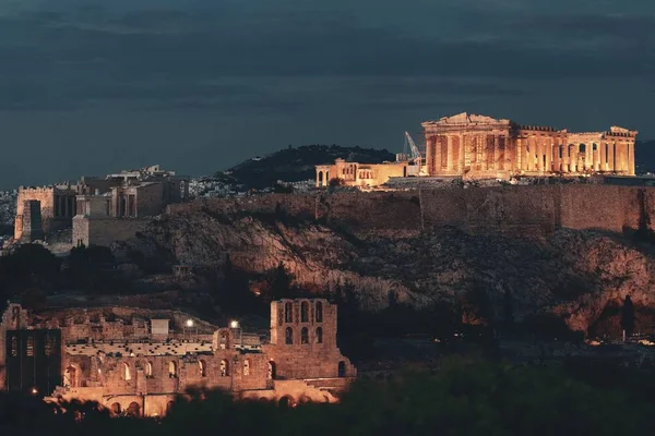 De skyline van Athene in Griekenland — Stockfoto