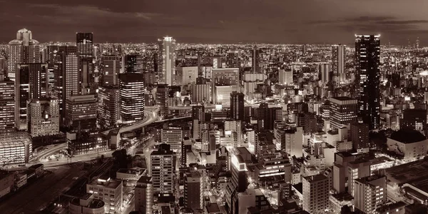 Hermosa vista de la azotea ciudad — Foto de Stock