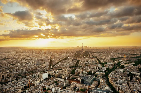 Bella vista sul tetto della città — Foto Stock