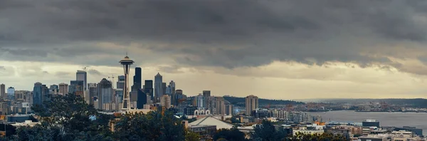 시애틀 도시 스카이 라인 — 스톡 사진