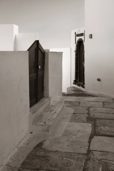 Santorini z budynków w Grecji. — Zdjęcie stockowe