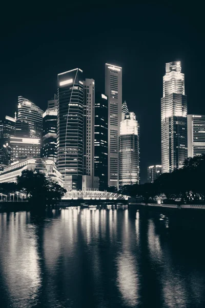 Singapour skyline avec des bâtiments — Photo