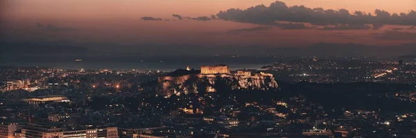 Ateny skyline panorama — Zdjęcie stockowe