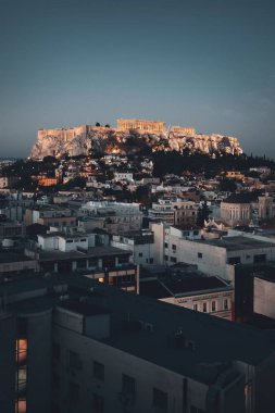 güzel bir şehir çatı görünümü
