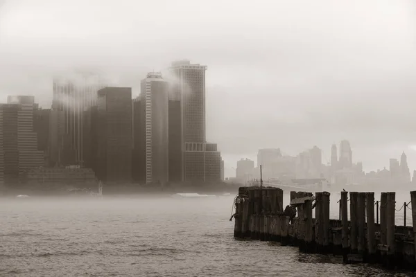Nevoeiro da cidade de Nova Iorque — Fotografia de Stock