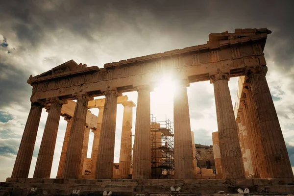 Templo del Partenón en la Acrópolis —  Fotos de Stock