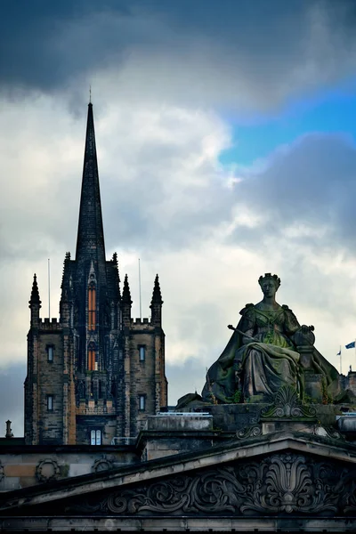 Edinburgh city straat — Stockfoto