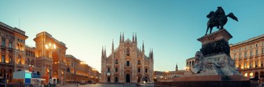 Milan katedral Meydanı Panoraması
