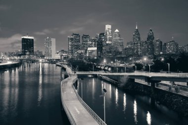 Philadelphia manzarası, gece 