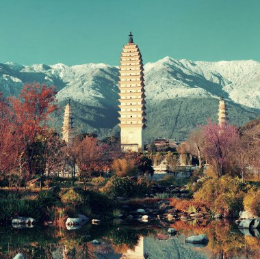 dali eski şehirdeki antik pagoda