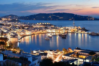 Mykonos bay gece