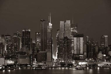 Manhattan midtown manzarası, gece