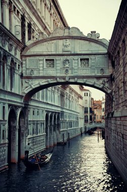 İç geçiriyor Köprüsü Venedik İtalya.