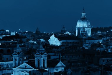 Roma gece görünümü mavi