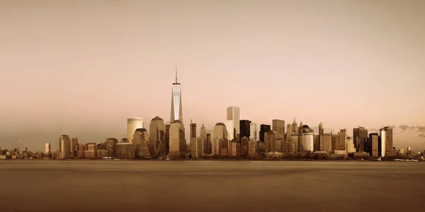 New york naplemente városára — Stock Fotó
