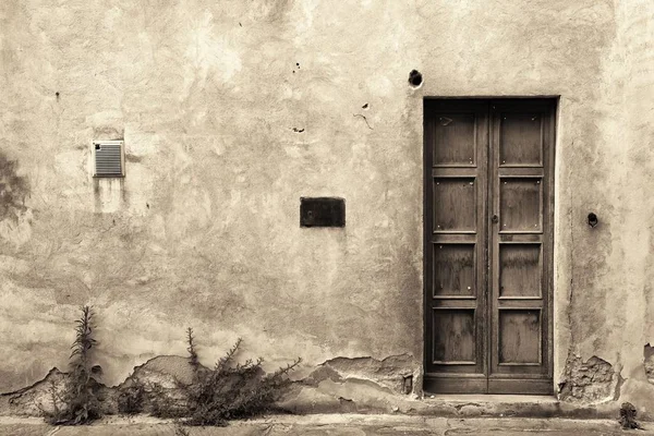 Vintage Tür und Wand — Stockfoto