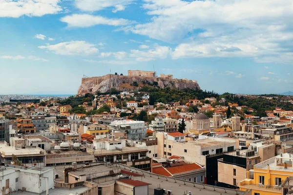 Atenas skyline telhado — Fotografia de Stock