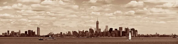 Manhattan centrum horisont — Stockfoto