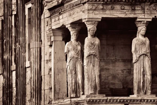 The Porch of the Caryatids — Stock Photo, Image