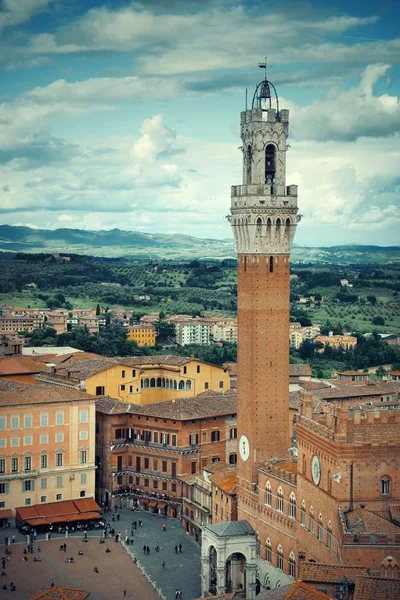 Torre do sino de Siena — Fotografia de Stock