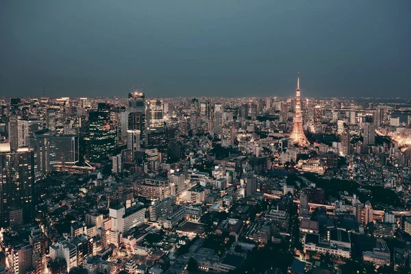 Skyline urbano di Tokyo — Foto Stock