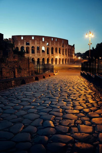 Coliseu Roma noite — Fotografia de Stock