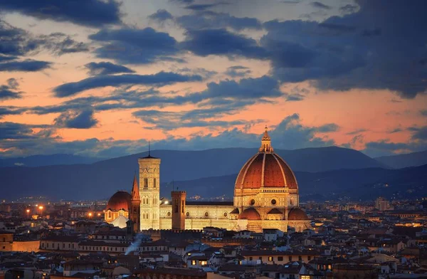 Noční Panorama Florencie — Stock fotografie