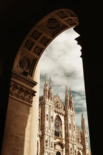 Milánó katedrális Olaszországban. — Stock Fotó