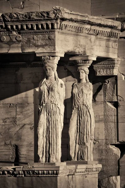 The Porch of the Caryatids — Stock Photo, Image