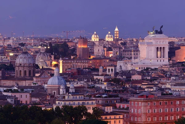 Roma vista noturna — Fotografia de Stock