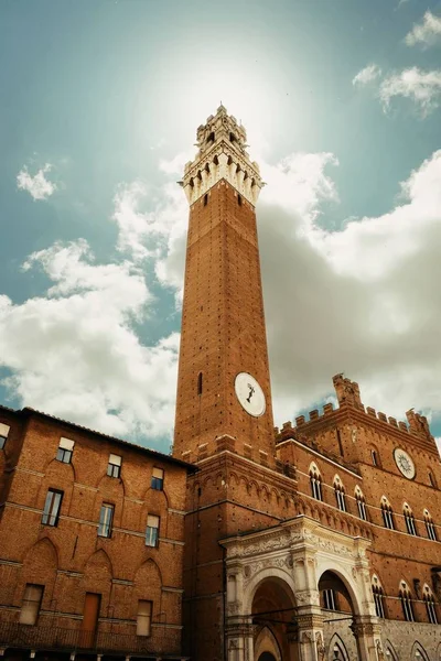 Prefeitura de Siena Bell Tower — Fotografia de Stock