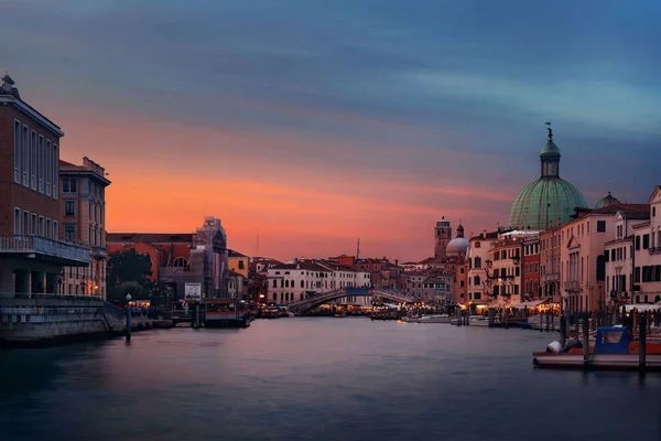 Venedik, büyük kanal günbatımı — Stok fotoğraf