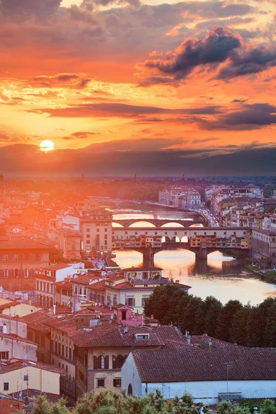 Atardecer horizonte de Florencia — Foto de Stock