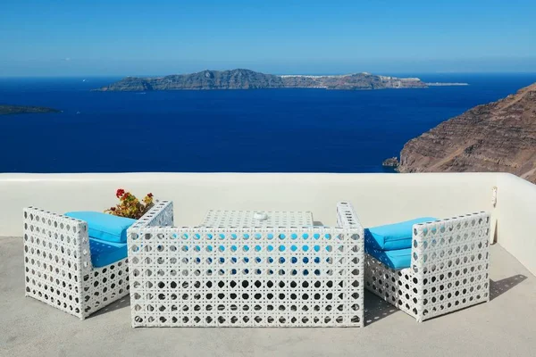 Santorini island leisure life — Stock Photo, Image