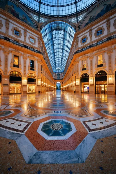 Galleria Vittorio Emanuele Ii iç mekan — Stok fotoğraf