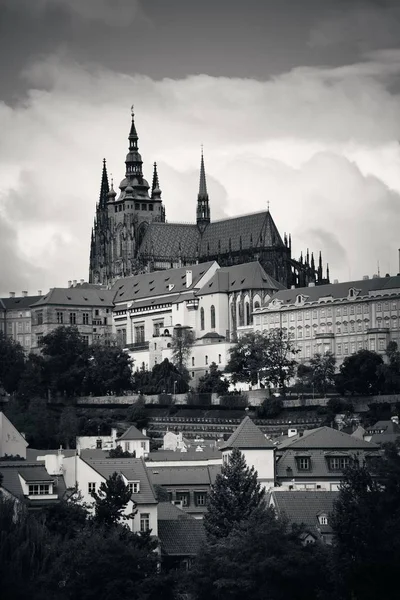 Pražský Hrad Katedrálou Víta — Stock fotografie