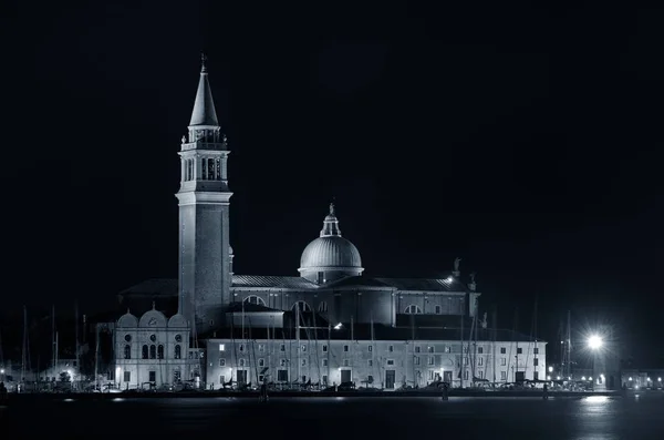 San Giorgio Maggiore Church Night Venice Italy — Stock Photo, Image