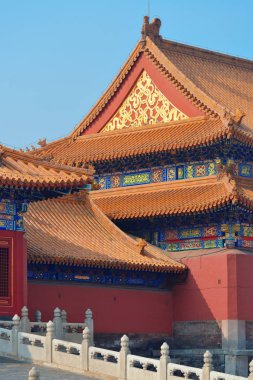 Pekin, Çin Yasak Şehir Pagoda Mimarlık.