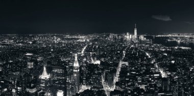 New York City şehir merkezi gökyüzü manzarası.