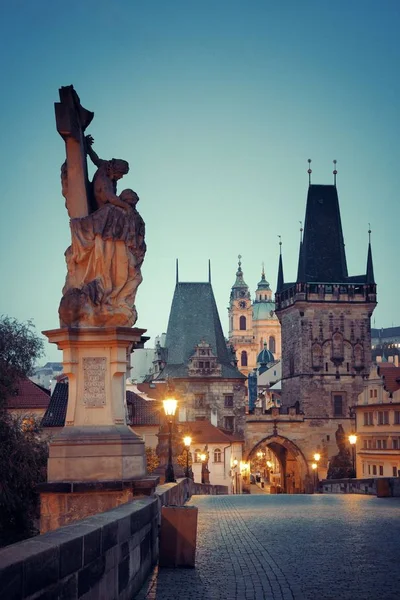 Statue Closeup Charles Bridge Prague Czech Republic — Stock Photo, Image