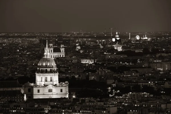 Панорамный Вид Париж Ночью Франция — стоковое фото