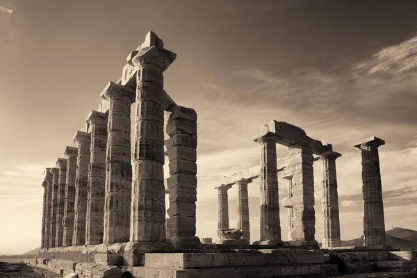Tempel Van Poseidon Bij Athene Griekenland — Stockfoto