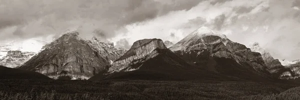 Panorama Paesaggistico Del Banff National Park Canada Con Montagna Innevata — Foto Stock