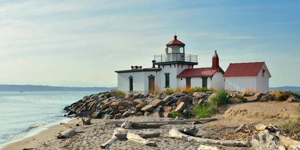 West Point Lighthouse Seattle — Stock Photo, Image