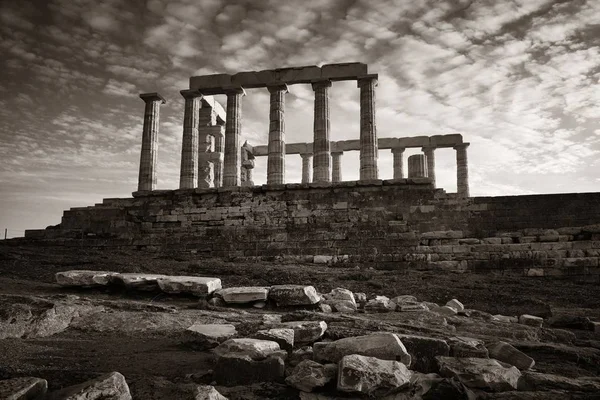 Temple Poséidon Près Athènes Grèce — Photo