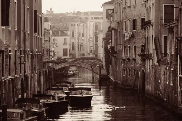 Wenecja Widok Kanał Zabytkowych Budynków Włochy — Zdjęcie stockowe