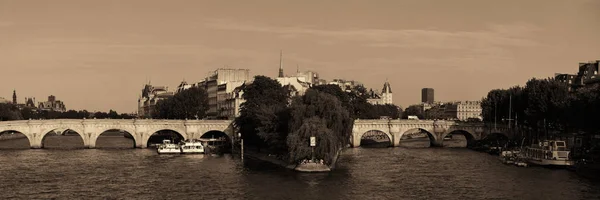 Rio Sena Arquitetura Histórica Ile Cite Paris França — Fotografia de Stock