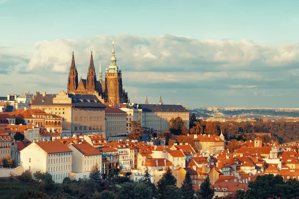 Prager Burg Mit Veitsdom Tschechien — Stockfoto